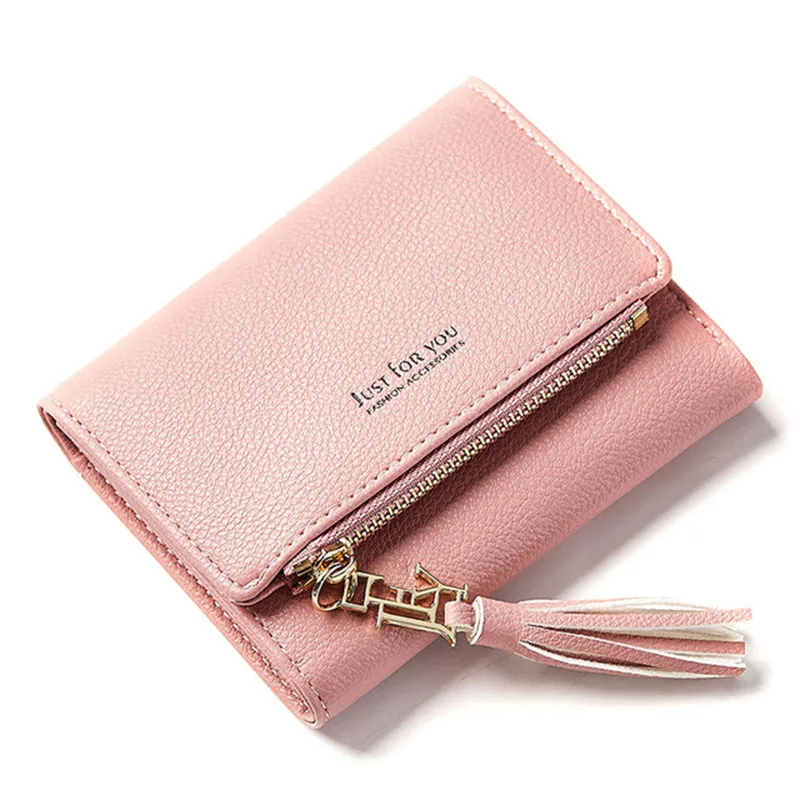 Luxury Brand Leather Women Short Wallets Small Clutch Female Purse cute