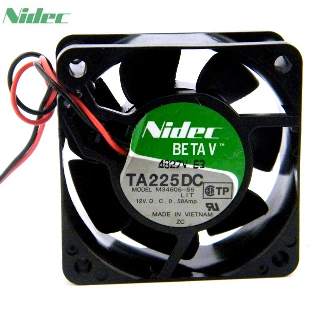 Для Nidec M34605 556 * 6*2 5 см 6025 6 12В Серверный корпус CPU IPC вентилятор|cpu fan|12v cpu fan6cm fan |