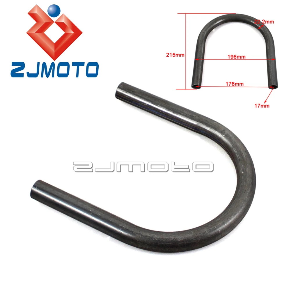 

215mm x 176mm Motorcycle Rear Seat Loop Frame Hoop Tracker End Flat For Honda CB125 CB175 CB200 CB350 CB360 Cafe Racer