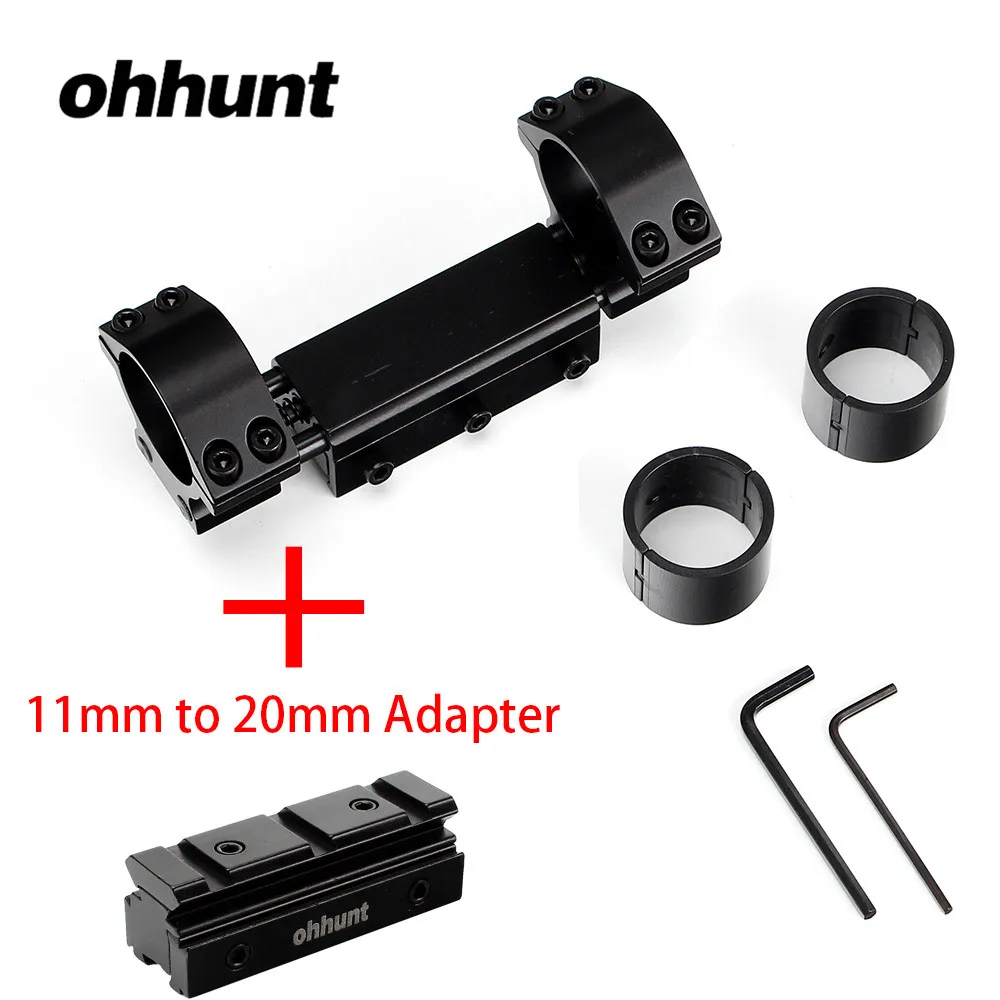 Ohhunt кольца для прицела винтовки 30 мм/25,4 мм прицел Zero Recoil Mount Picatinny Weaver Rail Adapter Base для охоты Airgun Rifle Scope - Цвет: No.6