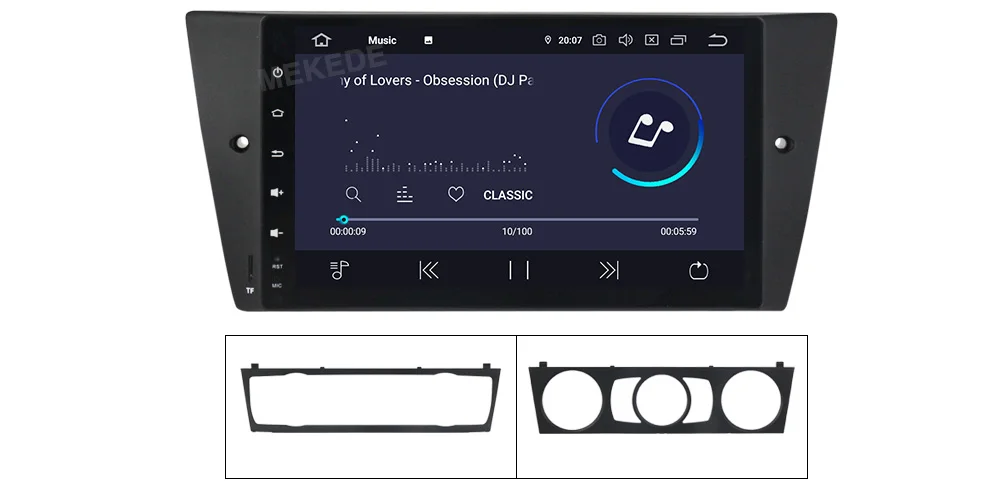 MEKEDE Android 9,0 9 дюймов ips DSP Автомобильный мультимедийный dvd-плеер для BMW E90 E91 E92 E93 gps навигация аудио видео wifi BT головное устройство