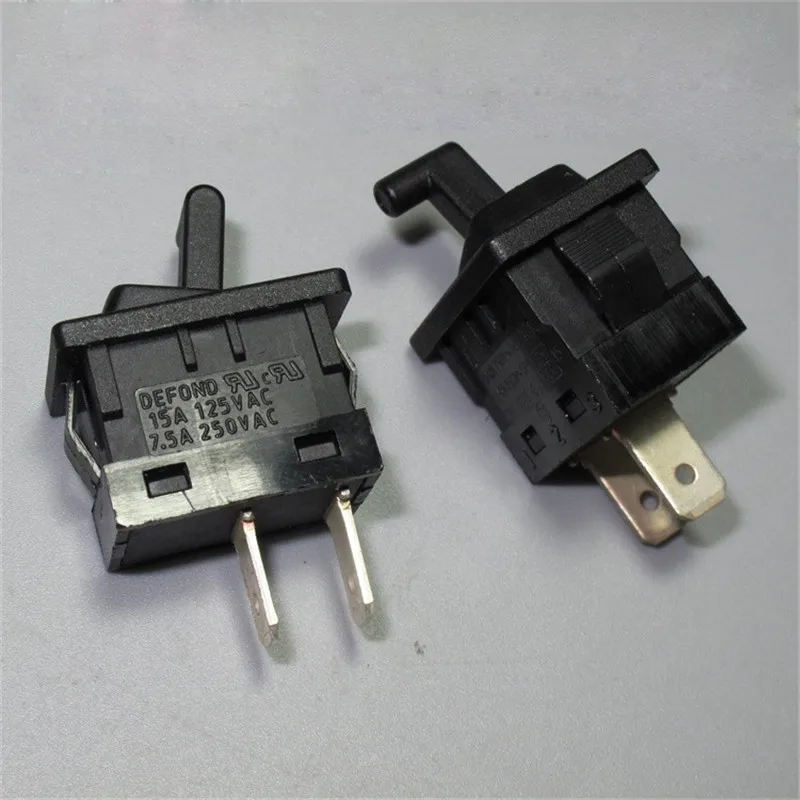 

Special shaped lever type Rocker switch CRT-1115 with Silver contact on-off for 7.5A 250VAC or 15A 125VAC Free shipping