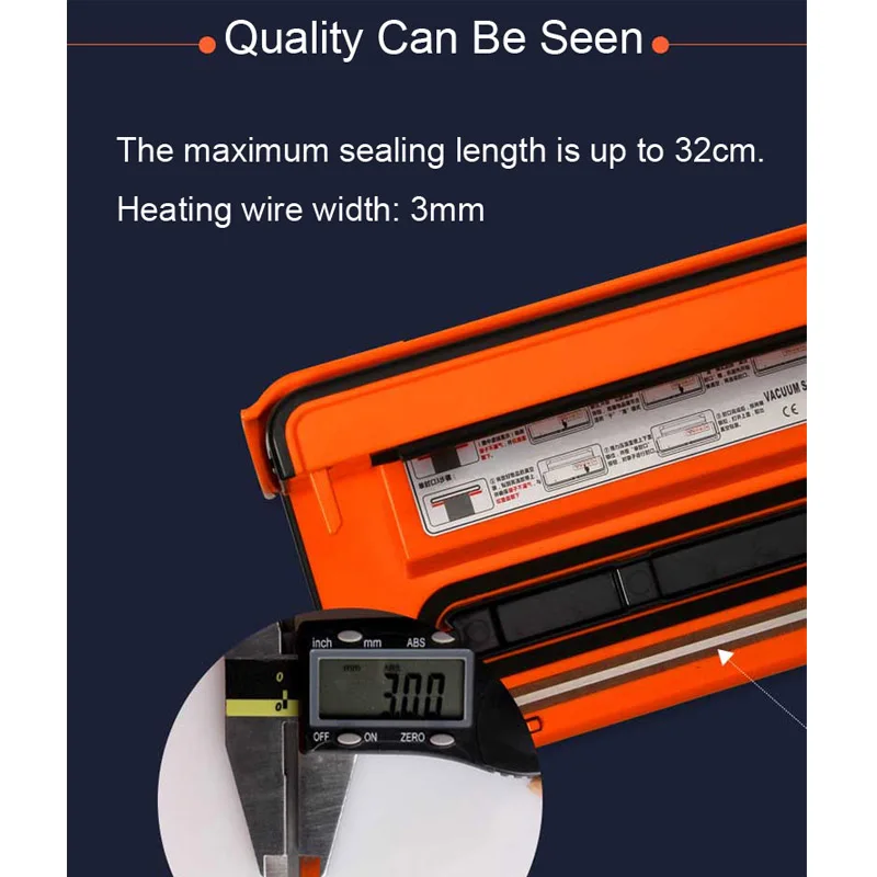  150W Electric Vacuum Sealer Packaging Machine For Home Kitchen Including 10pcs Food Saver Bags Comm - 33027948593