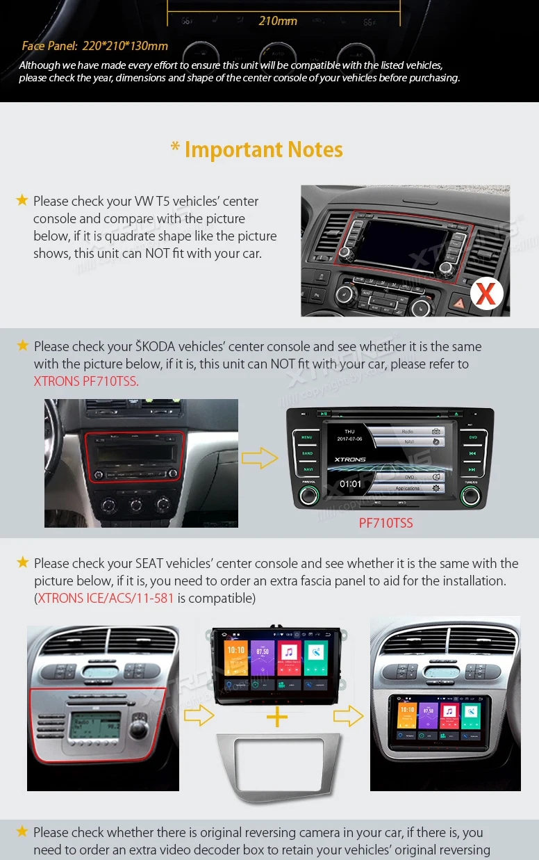 Excellent Android 8.0 OS 9" Car Multimedia Navigation GPS Radio for Volkswagen Amarok 2010-2015 & Caddy 2003-2015 & T5 Multivan 2010-2013 3