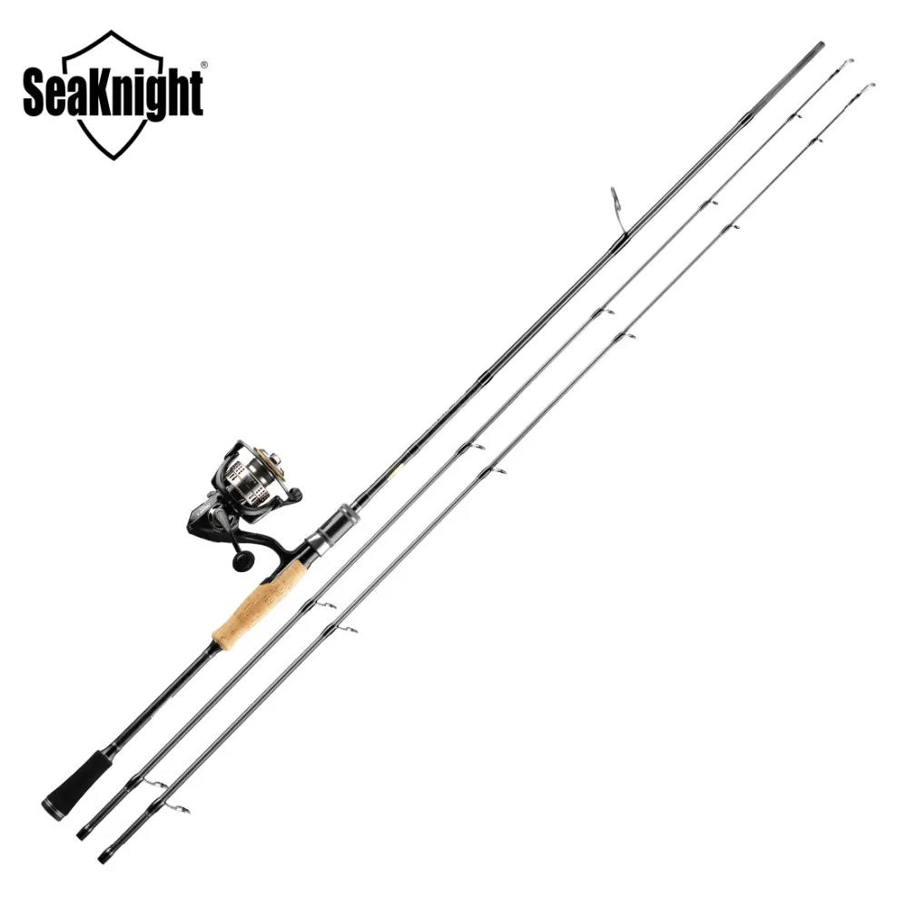 

2018 New SeaKnight Fishing Rod Combo Falcon TREANT II Reel 2.1M 2.4M 2 Tips M ML 11BB 11kg Max Drag 6.2:1 Fishing Rod Set