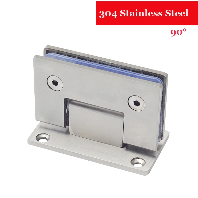 

DHL Free (1 Pair) 304 Stainless Steel Casting Extra-thick Heavy-duty Wall Mount Frameless Shower Door Screen Wall to Glass Hinge