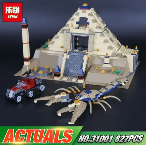 

Lepin 31001 822Pcs Egypt Pharaoh Series The Scorpion Pyramid Children Educational Building Blocks Bricks Toys Model Gifts 7327