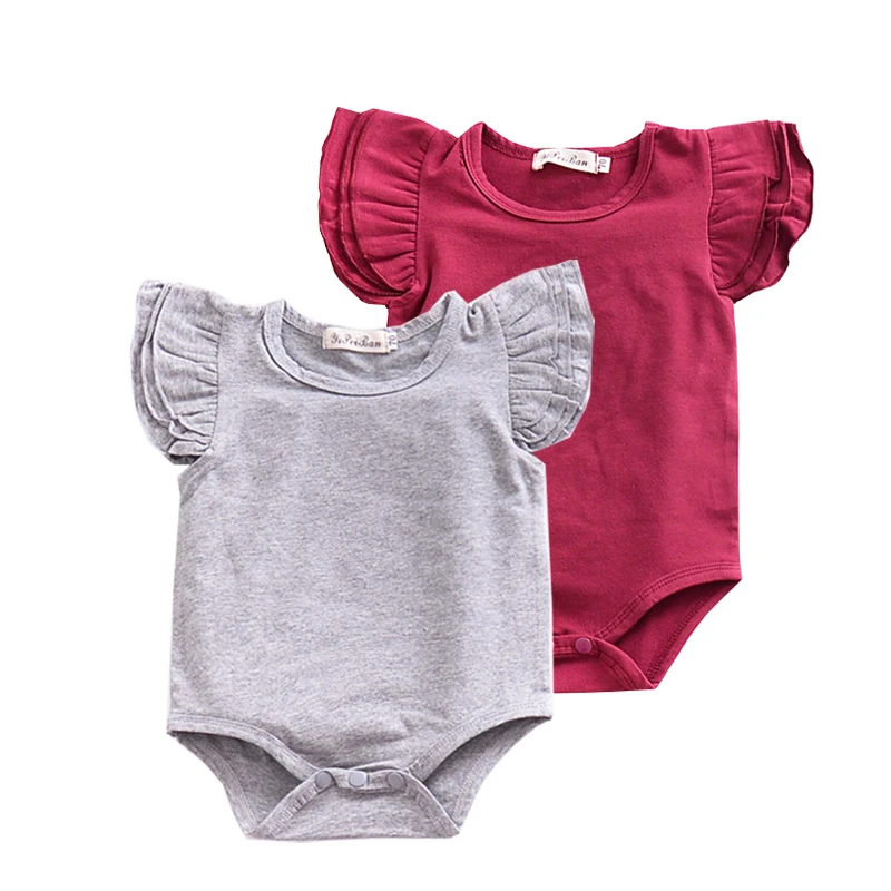 

Summer Cotton Girls Bodysuit Short Sleeves Baby Clothes Fashion Twins Jumpsuit Roupas Kids Pink Baby Girls Clothes Swimsuit