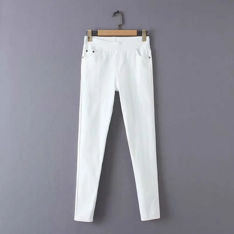 Размера плюс повседневные леггинсы весна лето женская одежда модные обтягивающие Стрейчевые узкие брюки A2-1901