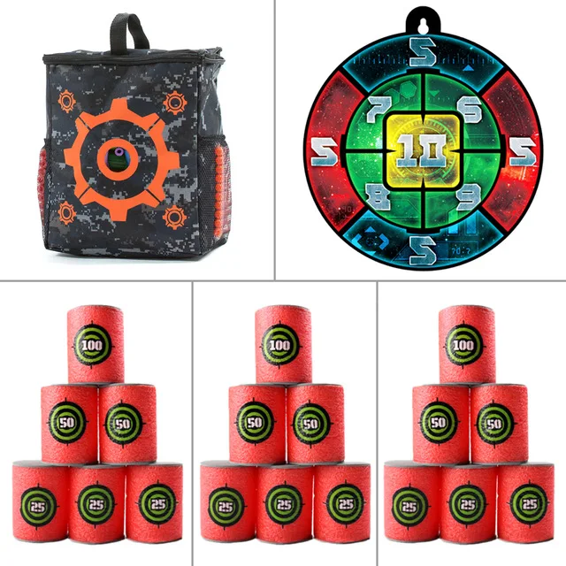 

3Pcs Updated Version Soft Bullet Dart Board Target Can Target Bag Kit for Shooting Practice