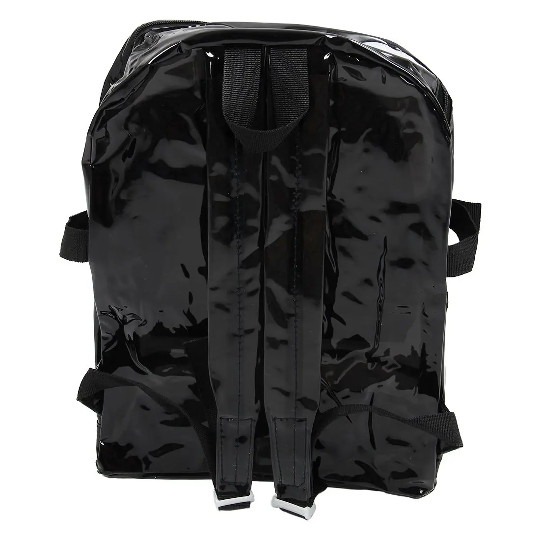 Wholesales 5pcs Fashion Boutique Sweety Women Girl Zipped Black Transparent Clear Backpack Plastic Bag School Bag Bookbag bookbags-for-girls