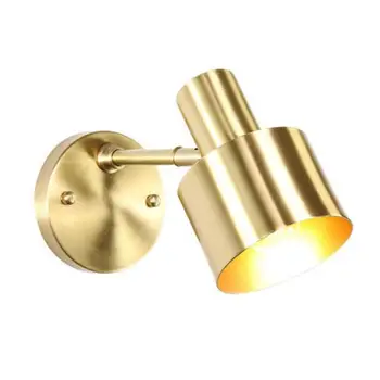 

Modern Luxury Copper Wall Lamp E27 bulb led lamps living room dining room golden wall lamps led lustre copper wall lighting Z5