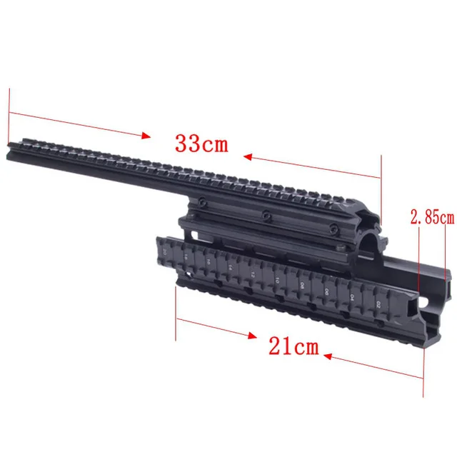 AK47 74 AKs/MNT-T228 охотничья Стрельба Тактический Quad Rail прозрачный прицел крепление Quad Rails Handguard с рельсовыми крышками - Цвет: 2