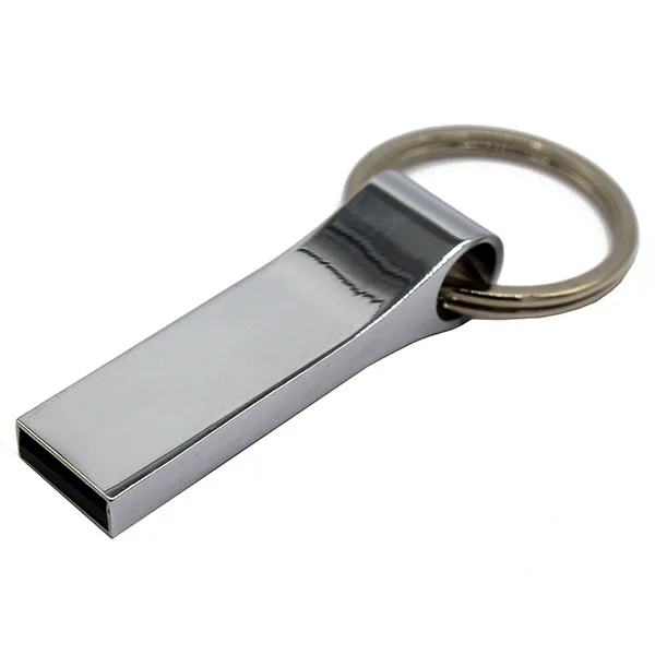 BiNFUL металлический логотип стиль USB флэш-накопитель 4 ГБ 8 ГБ 16 ГБ 32 ГБ металлический флеш-накопитель кольцо для ключей - Цвет: Silver