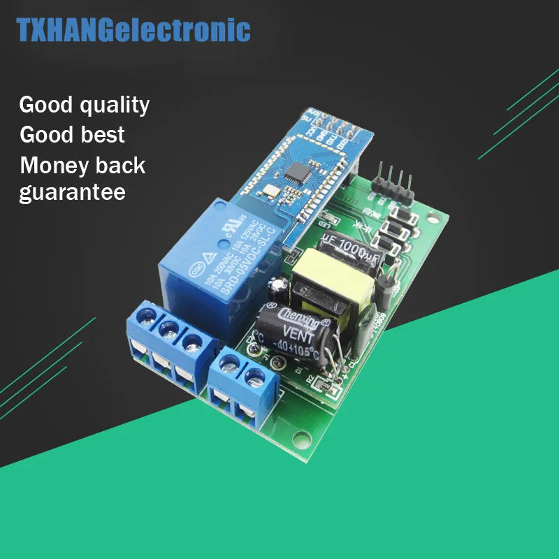 

DC 5V Bluetooth Control Relay Module 1-Channel TTL Serial Port Cycle Timier