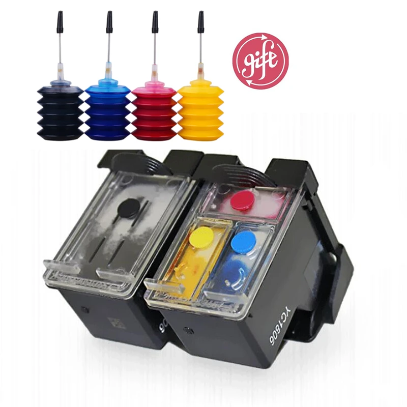 Recarga cartucho de tinta hp 21 22 compatible para hp Deskjet serie f4180  f2180 3930 3940 D1311 D2360 recarga más de 10 veces|ink refill|ink hp 22hp  ink 21 - AliExpress