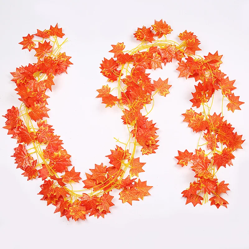 

Silk Maple Leaf Red Green Leaves For Home Wedding Decoration Fake Leaf Diy Hanging Garland Artificial Flowers Sztuczne Kwiaty