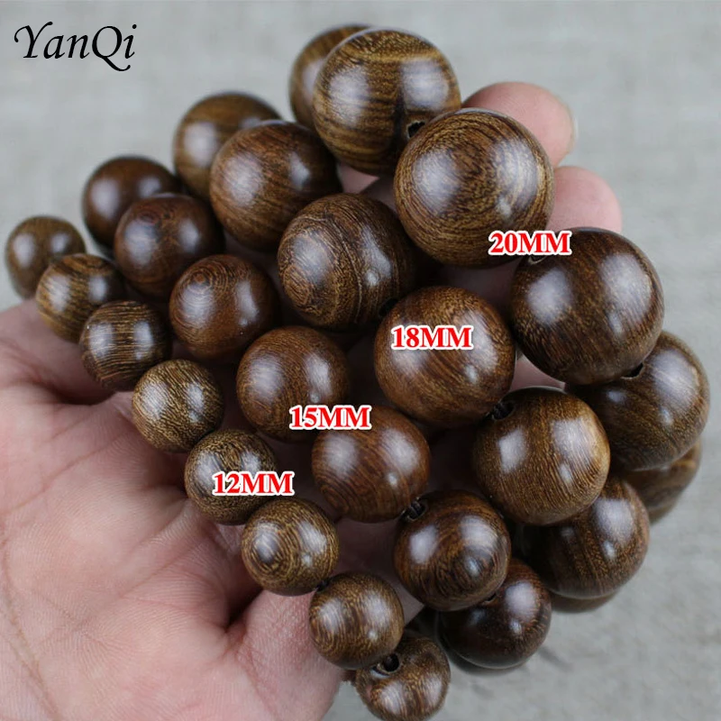Details about   Collect Chinese Style Ebony Wood Laser Carving 20mm Round Buddha Beads Bracelet 