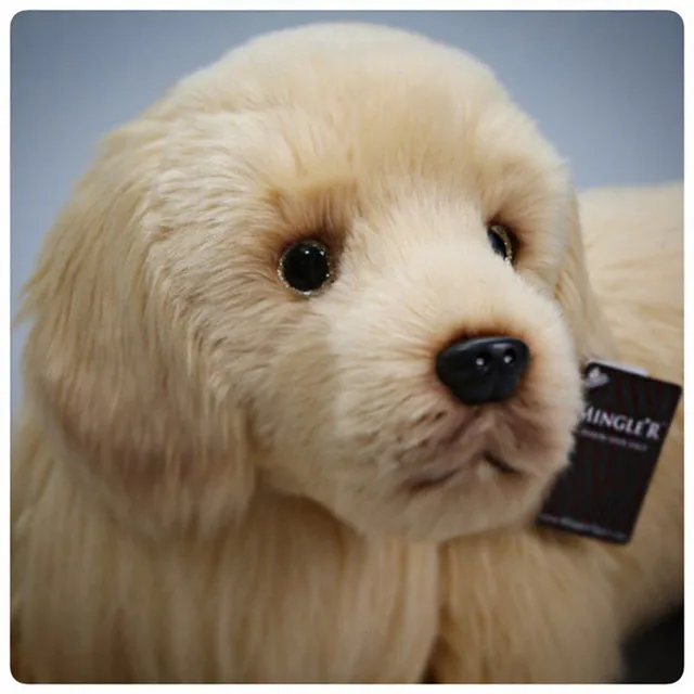 Ultra realistische Golden retriever stofftier plüsch welpen Puppe
