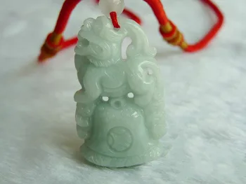 

Pure manual sculpture style pendant with dragons and clocks red rope necklace charm men style