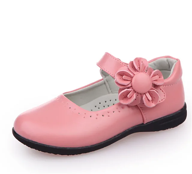 Xinfstreet Girls Shoes Leather Flower Nice Children Princess Shoes ...