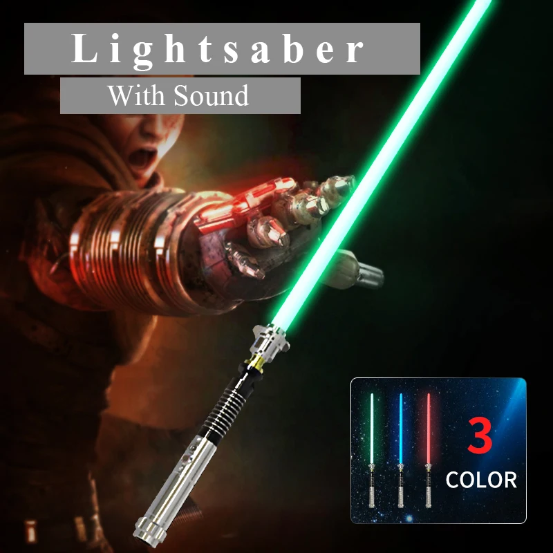 

4 Types New Lightsaber Cool Play Light Saber With Light Sound Led Red Green Blue/Multicolour Colour Upgrad Luminous Toy GiftD106
