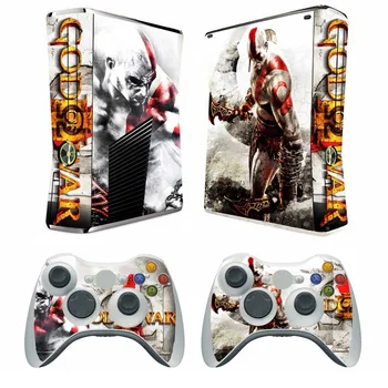 

210 Vinyl Skin Sticker Protector for Microsoft Xbox 360 Slim and 2 controller skins Stickers for XBOX360 SLIM