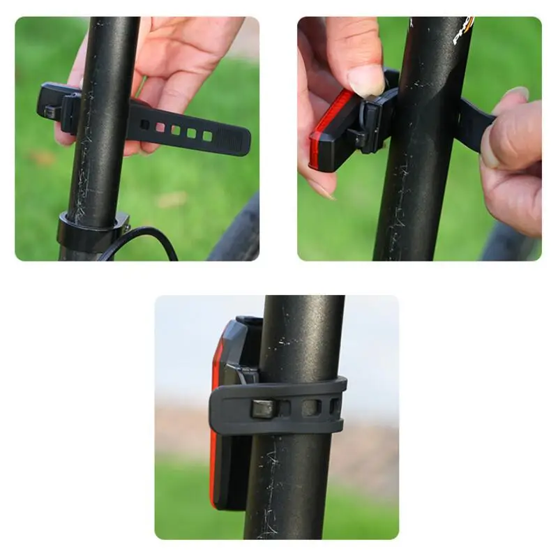 Discount FTW bicycle light mountain road bike Tail rear Light USB Rechargeable safety Block Warning Light Bicycle Accessories F1251YQ 1