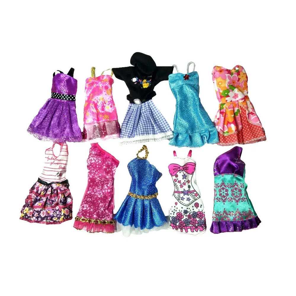 10PCS handgemachte Partei Kleidung Mode Kleid für Puppe X ia 10PCS handgemachte Partei Kleidung Mode Kleid für Puppe X ia