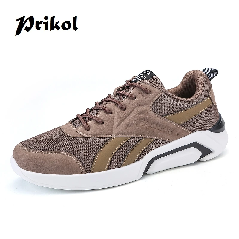 Prikol Trendy Luxury Brand Men Tennis Shoes Light Weight Flexible