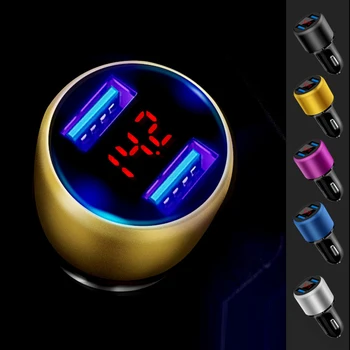 

3.1A Car Charger 12V Cigarette Lighter Socket Adapter Dual USB Port Quick Charge Fast Charging Car Accessories For Phone DVR MP3