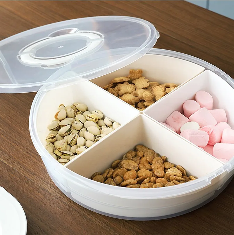 Creative Party Snacks Serving Tray Lid Snack Bowl Container Storing Dried Fruits Creative Party Snacks Serving Tray Lid Snack Bowl Container Storing Dried Fruits