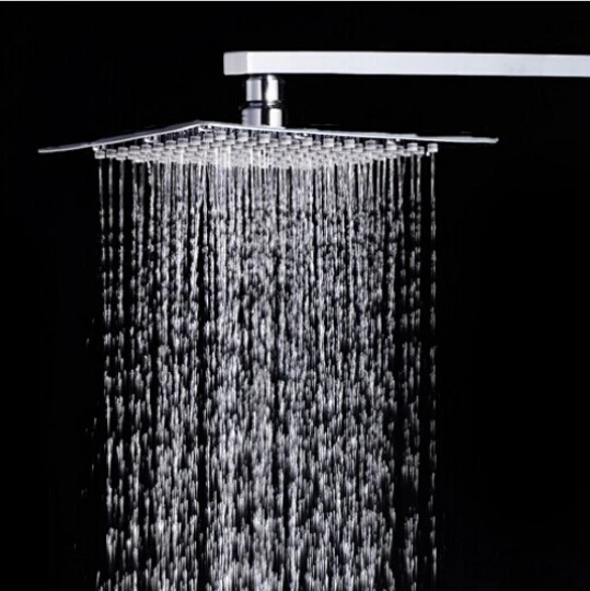 12 inch square shower head with arm 300*300 stainless steel head shower