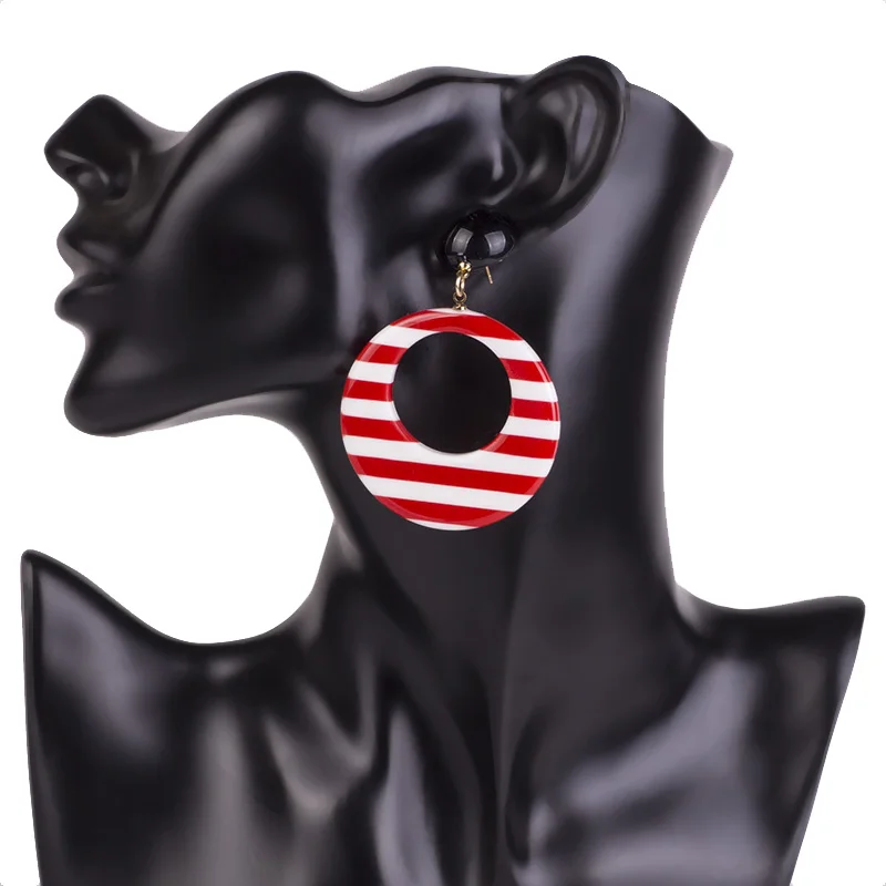 Classic Resin Drop Earrings for Women Circle Geometric Acrylic Dangling Earings Fashion Elegant Summer Dangle Earring Jewelry (4)