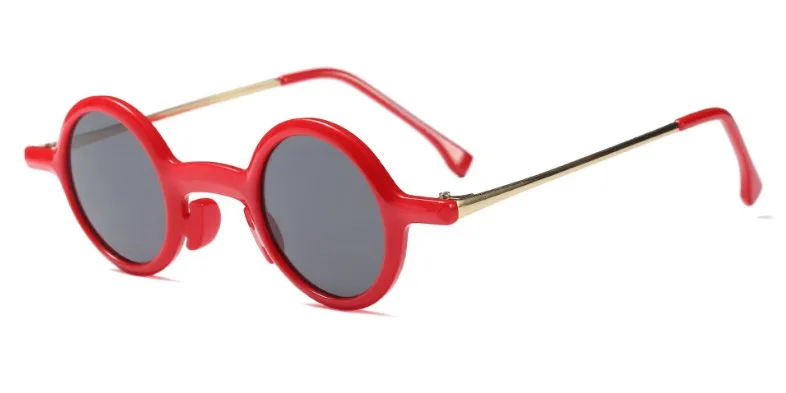 45576 Ретро стимпанк Круглые Солнцезащитные очки мужские женские маленькие очки CCSPACE винтажные брендовые дизайнерские модные очки UV400