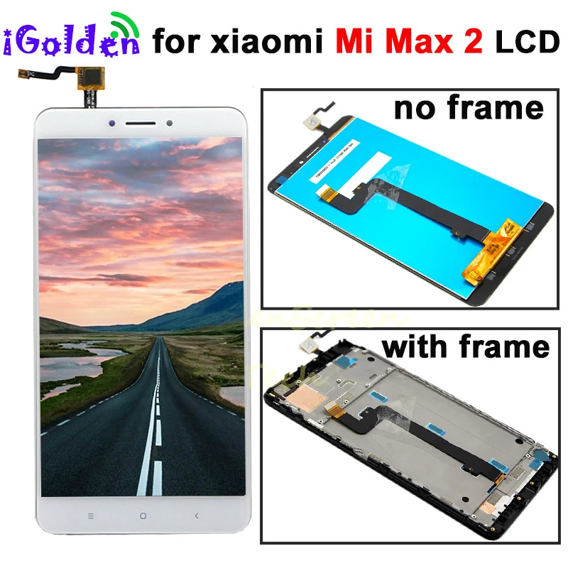 Xiaomi mi max 2 lcd Max2 ips lcd дисплей сенсорный экран дигитайзер с рамкой запасные части 1920*1080 Для xiaomi mi max 2 lcd