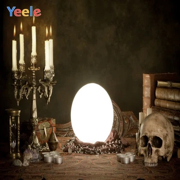 

Yeele Happy Halloween Party Photography Background Pearl Skull Photographic Backdrop Customized Photocall For Photo Studio