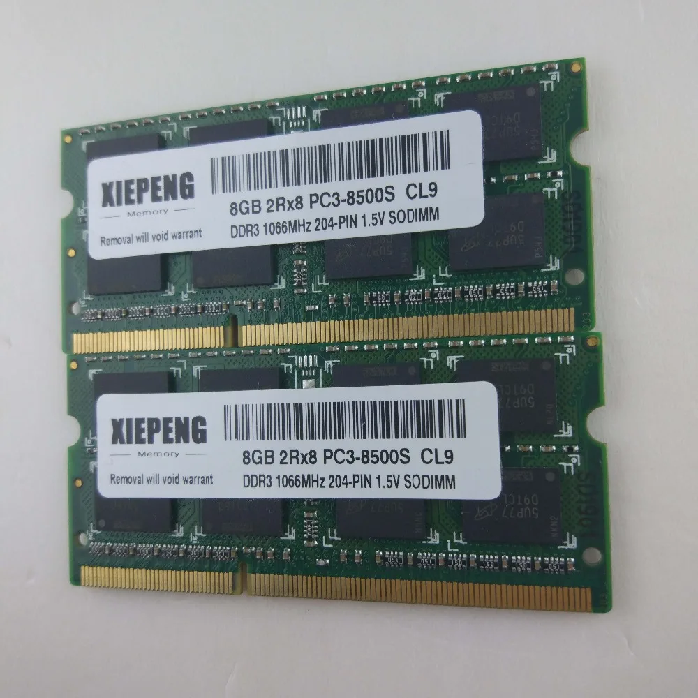 Ноутбук 16 Гб 2Rx8 PC3L-12800S 8 Гб DDR3 1333 МГц PC3 10600 Оперативная память 4 Гб PC3-8500S 1066 МГц Тетрадь памяти Поддержка DDR3 1600 МГц компьютер
