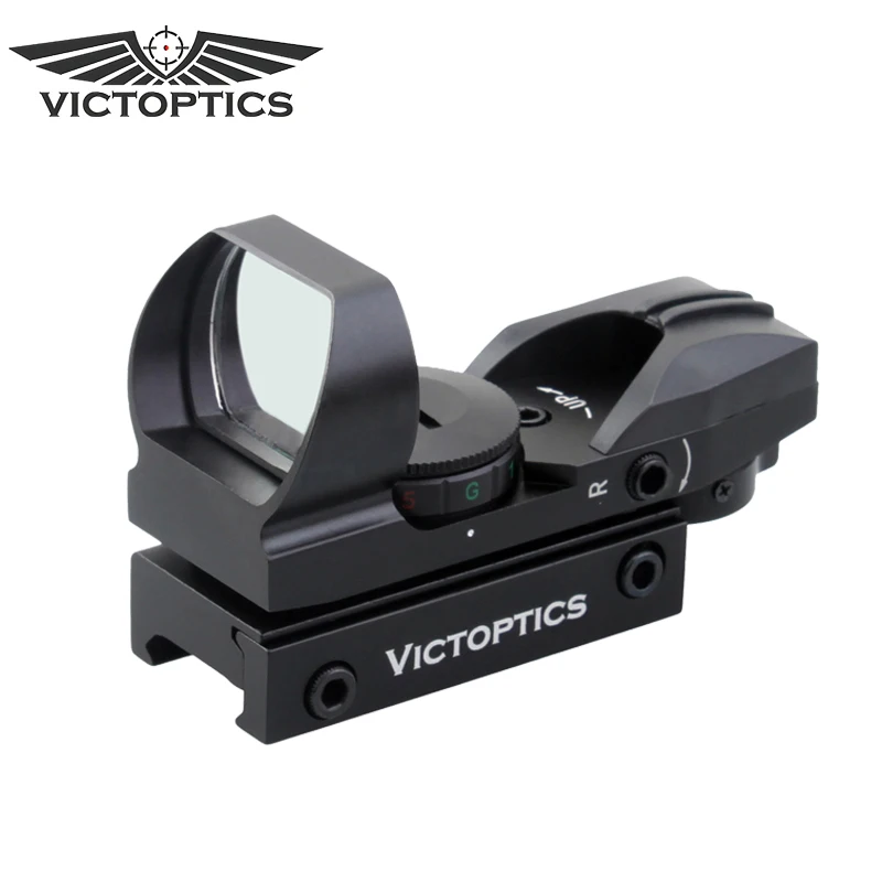 Victoptics 1x23x34 прицел рефлекторный Открытый прицел красный точечный прицел подходит 20 мм Пикатинни Вивер