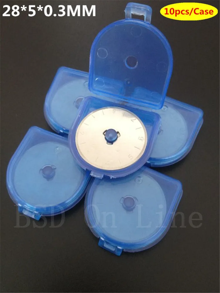 

28mm Rotary Cutter Blades (PACK OF 50) SKS-7 Carbide Tool Steel, Fits Olfa, Truecut. Perfect blade for Fabric, Quilting