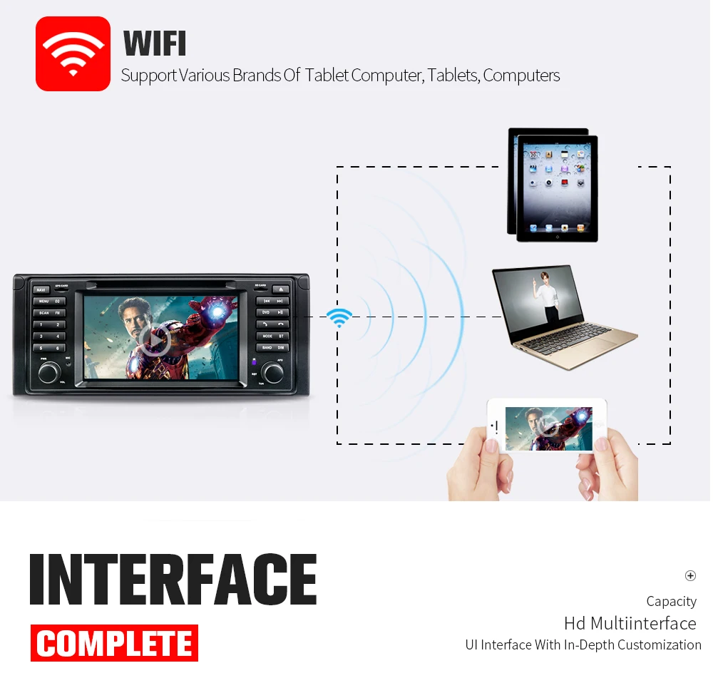 Discount Kapud  Android 9.0 Navigation With DVD 7” Car GPS  Free Shipping SWC Canbus  MIC Bluetooth for BMW E53 Original Car Multimedia 17