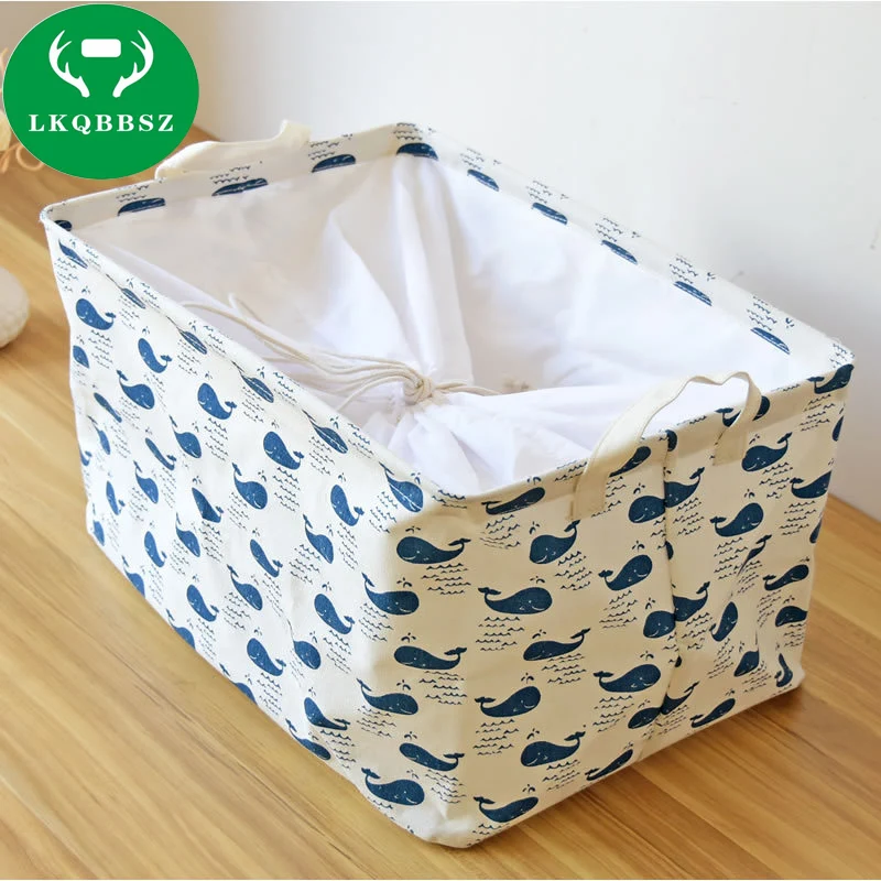 

Large Canvas Organizer box Dirty Clothes Laundry Basket Storage Box Toys Organizer box Householder Bag Foldable Clothes box