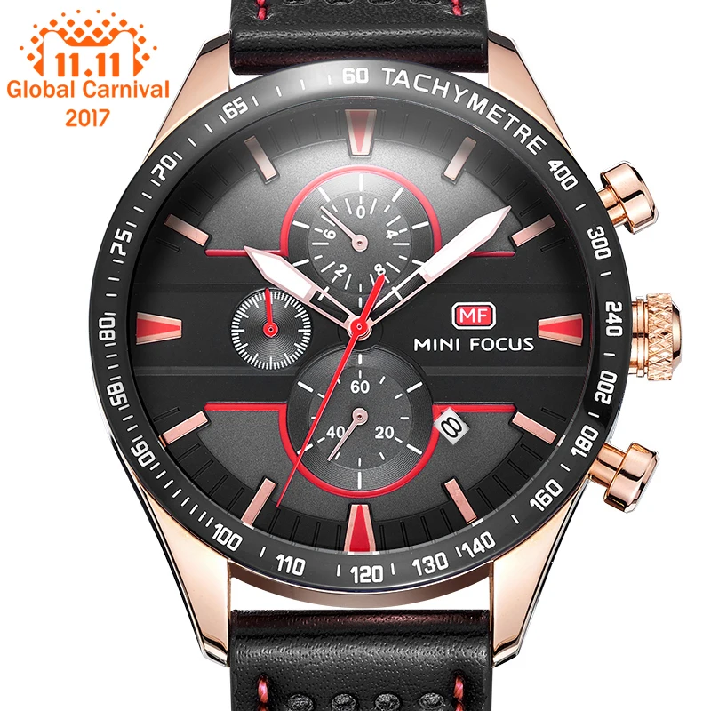

2018 New Men's Watches Fashion Sports quartz-watch stainless steel mesh Brand men watches Multi-function Wristwatche Chronograph