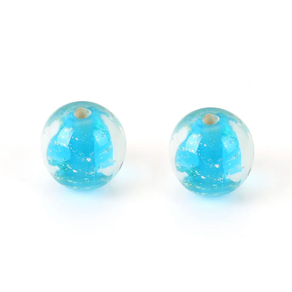 

DoreenBeads Lampwork Glass Japanese Style Beads Round Blue Dolphin About 16mm( 5/8") x 16mm( 5/8"), Hole: Approx 2.7mm, 1 Piece