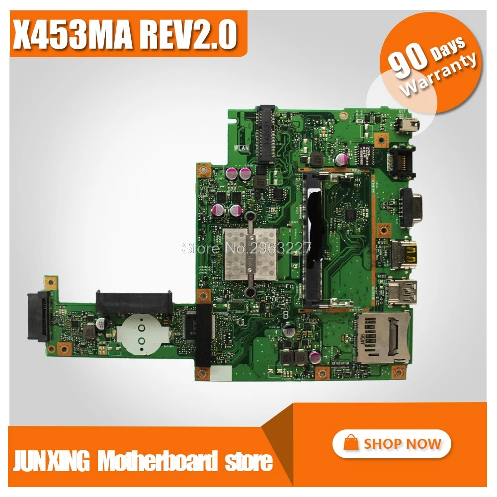 X453MA материнская плата REV2.0 N3540U N3530 pu для Asus X403MA ноутбука Тест OK 4 ядра | Компьютеры и