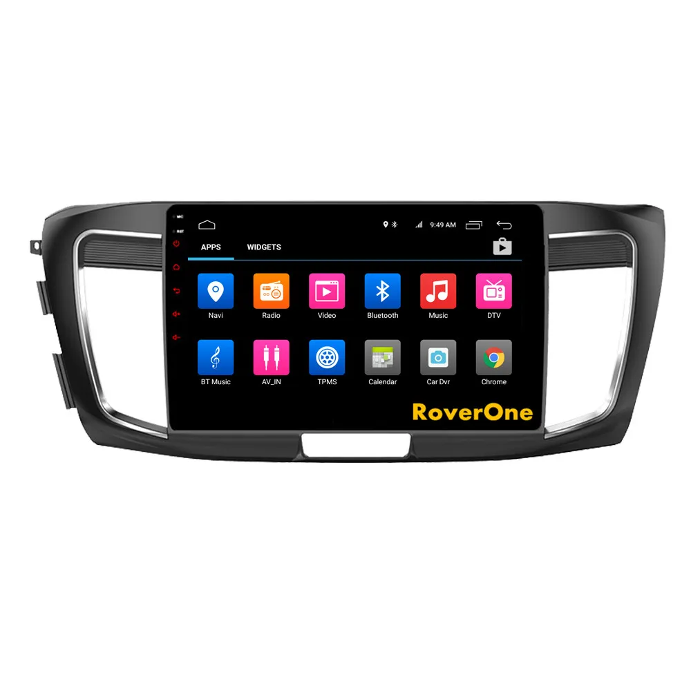 Perfect RoverOne Android 9.0 Car Multimedia System For Honda Accord 2014 2015 2016 Octa Core 4G+32G Radio GPS Navigation DSP Player 7