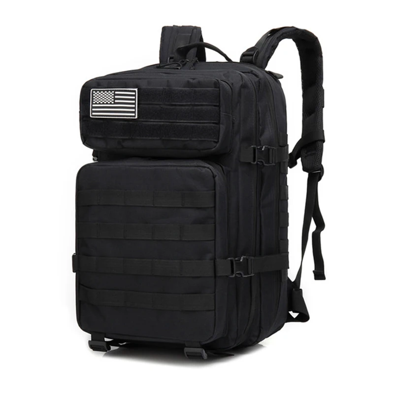  45L Outdoor Military Camouflage Backpack Assault Tactical Infantry Rucksack Sports Camping Hiking B
