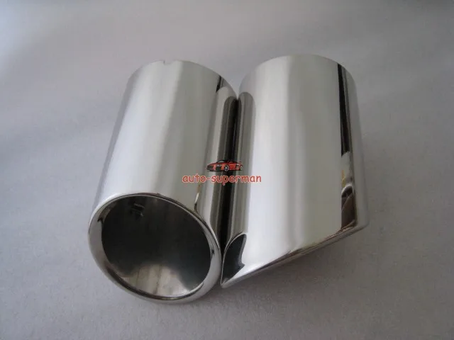 CHROME EXHAUST MUFFLER TIP PIPE For Audi A4 Avant Wagon 2011 2012 2.0T Gasoline
