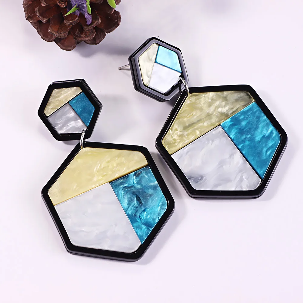 

Bohemian Earrings Water Drop Earring Resin Geometric Party Vintage Romantic Wedding for Women Aretes Femme Mujer Fashion Jewerly