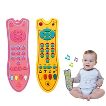 Музыкальные игрушки для малышей мобильный телефон ТВ дистанционный Электрический номер обучающая машина игрушки для детей подарок для ребенка